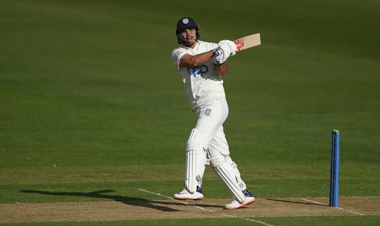 Durham batsman David Bedingham in batting action during day one of the LV