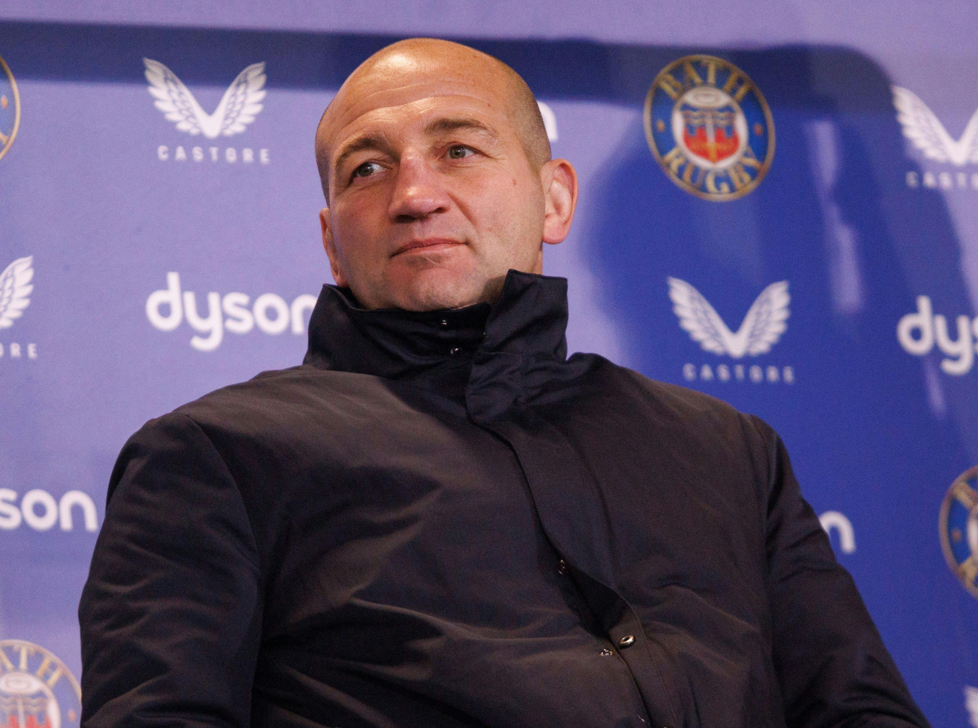 England's Head Coach Steve Borthwick during the Gallagher Premiership Rugby match between Bath Rugby and Saracens 