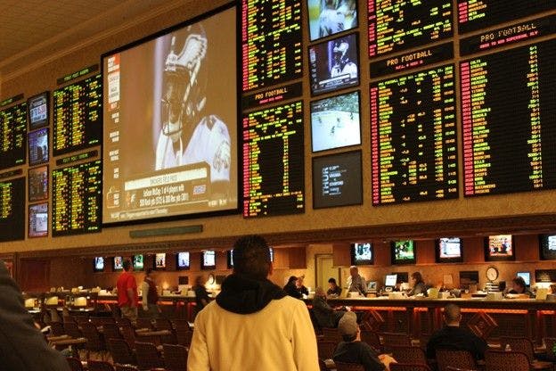Odds boards in a Las Vegas sportsbook