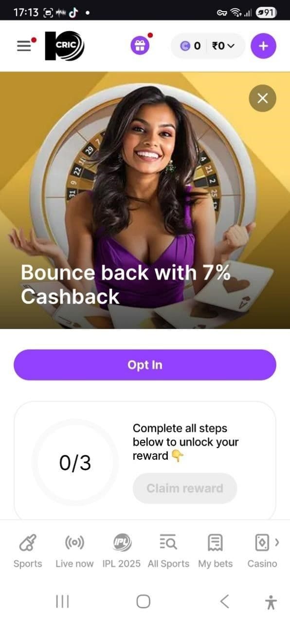 10CRIC Casino Promotions 