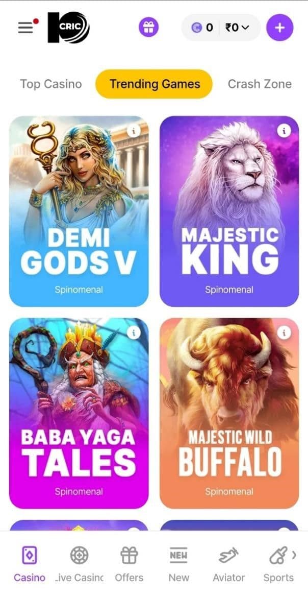 10CRIC Casino Review 