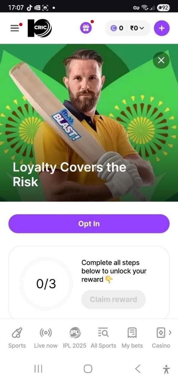 10CRIC Sports Betting Promotions 