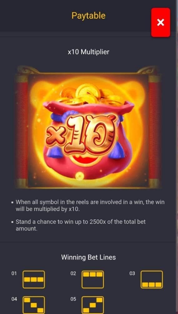 10x Multiplier fortune tiger