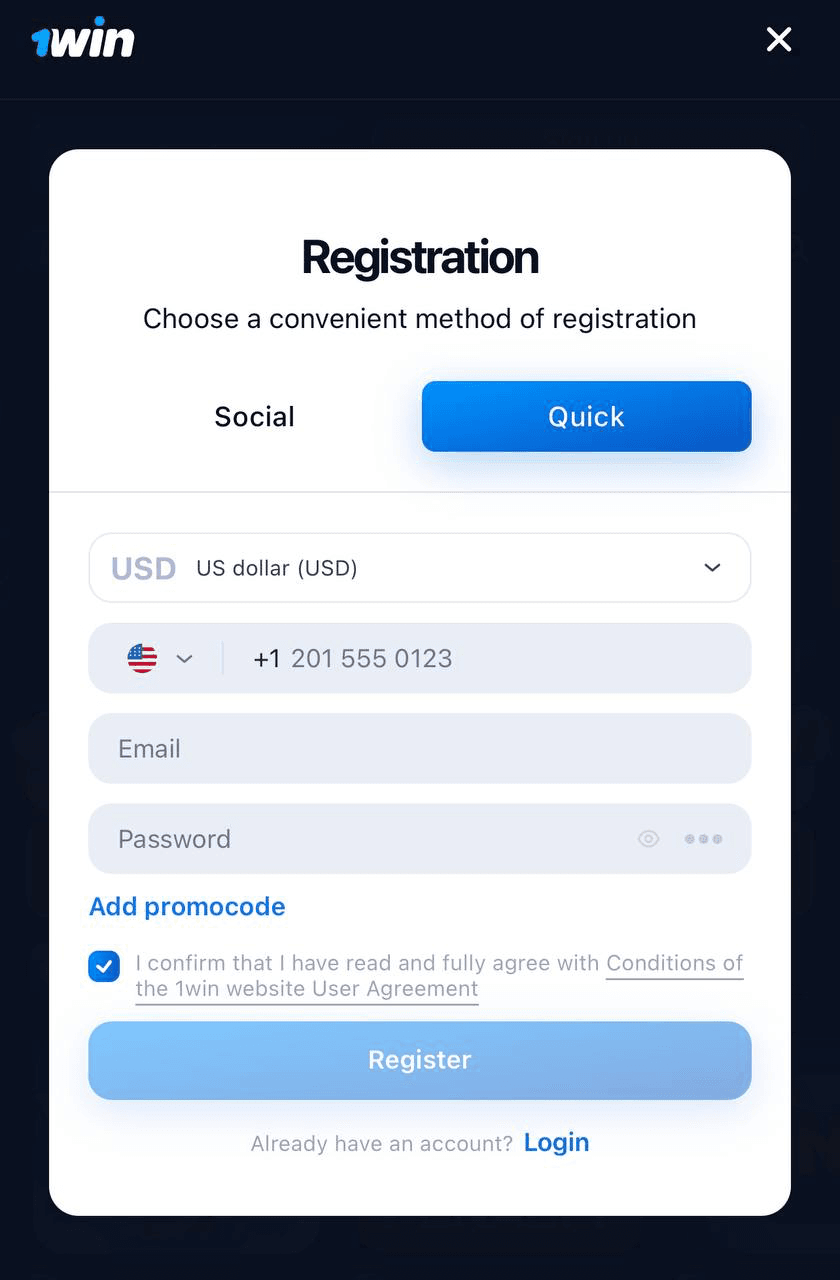 1Win Registration Guide: How to Sign Up & Get Started