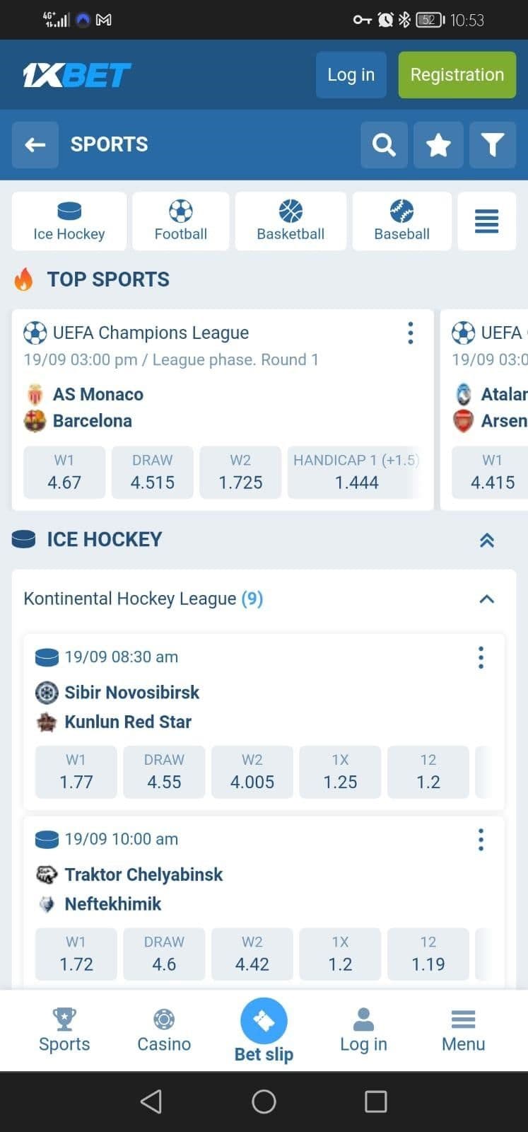 Download 1xbet app for iOS Devices