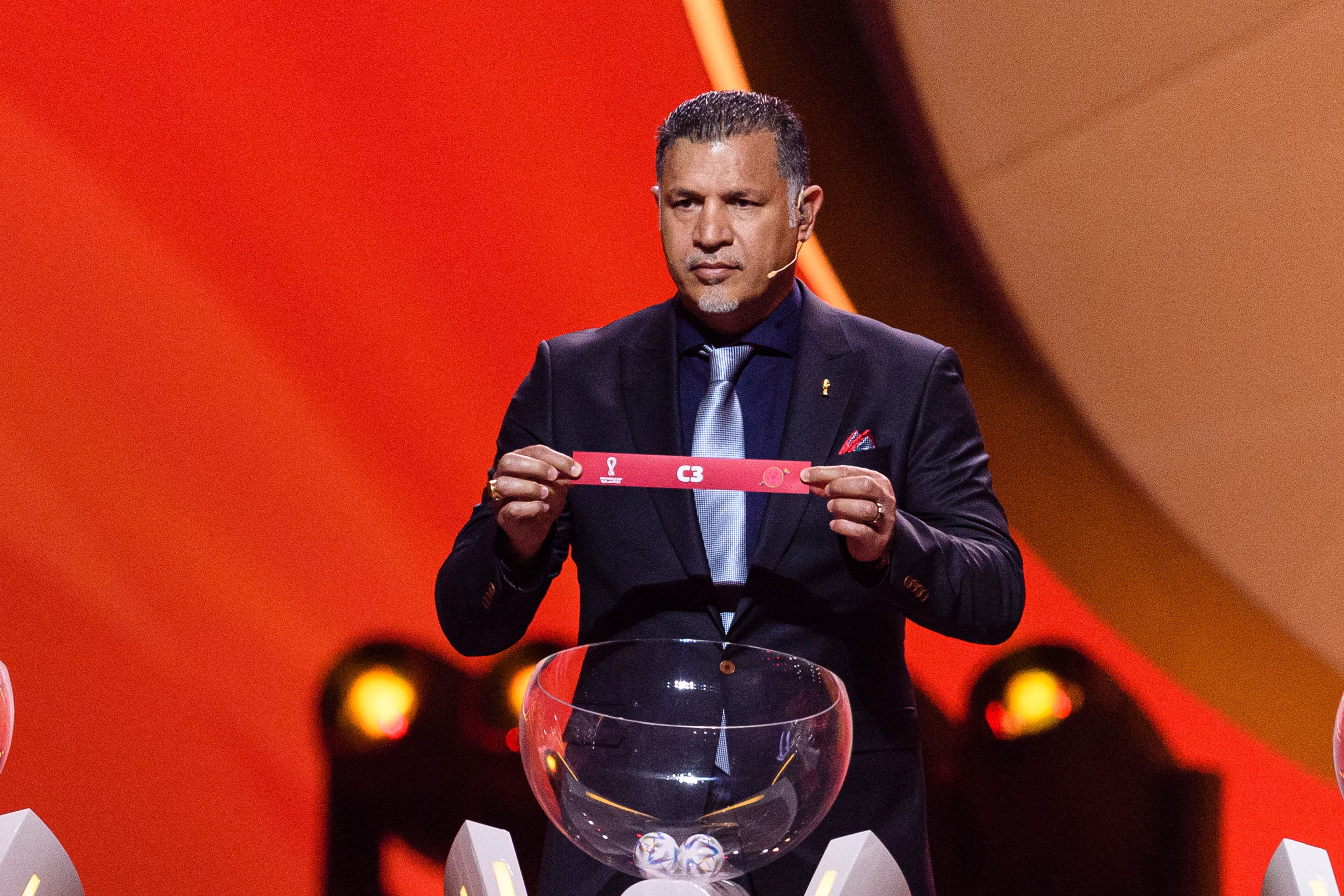 Ali Daei of IR Iran during the FIFA World Cup Qatar 