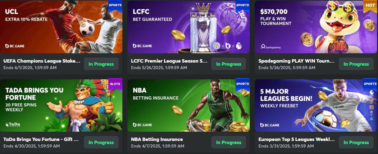 BC.Game Bonuses & Promotions 