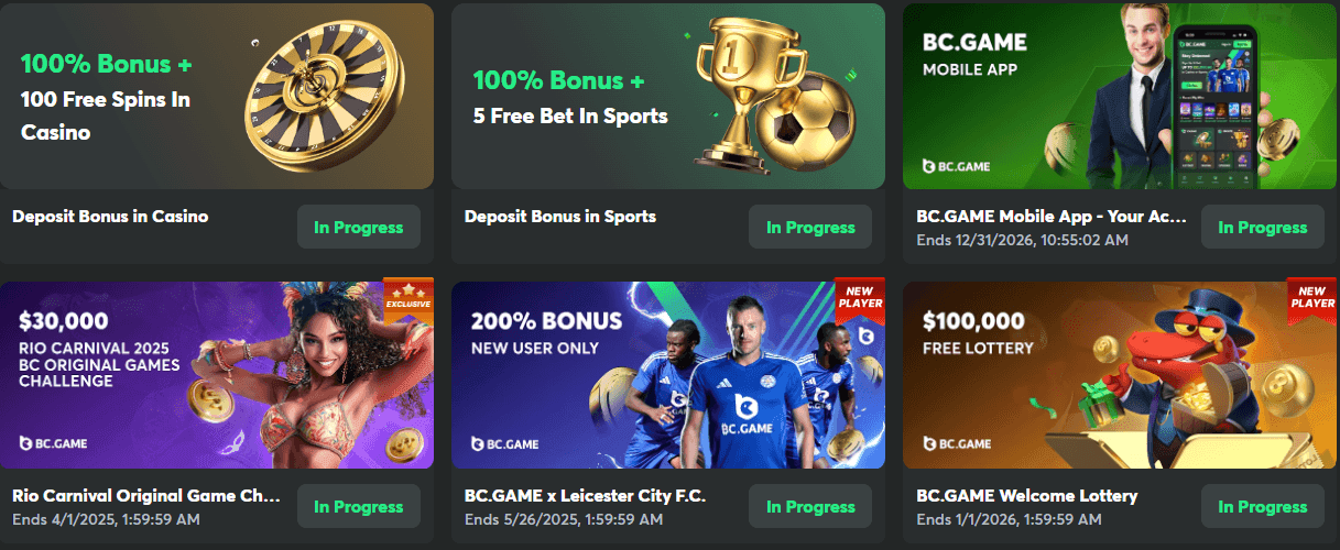 BC.Game Bonuses & Promotions 