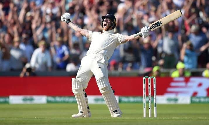 Ben Stokes Celebrating after a Test Chase .jpeg