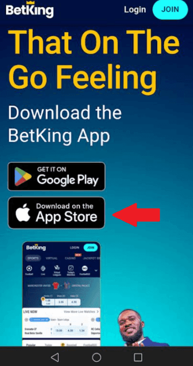 BetKing Mobile App for iOS devices 2.png