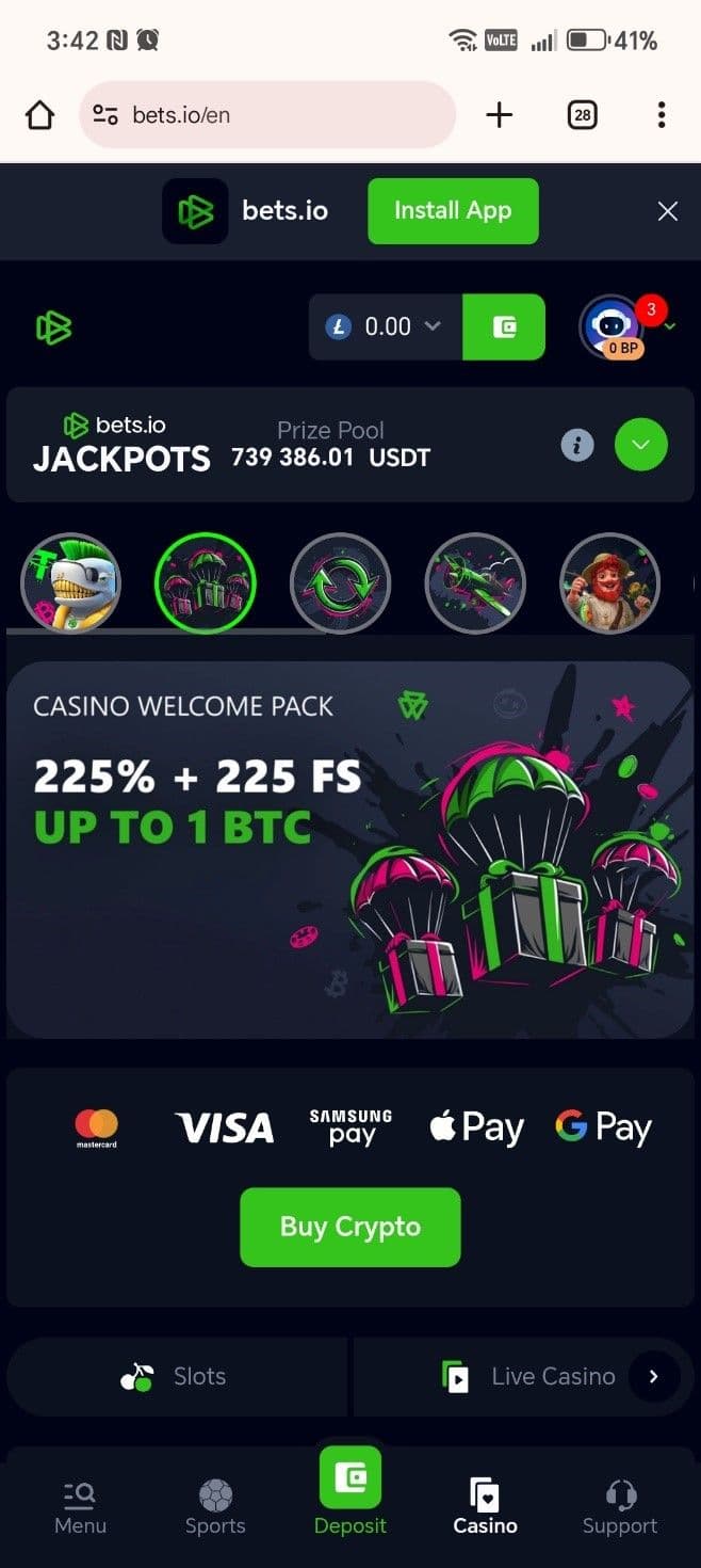 Bets.io Welcome Bonus 