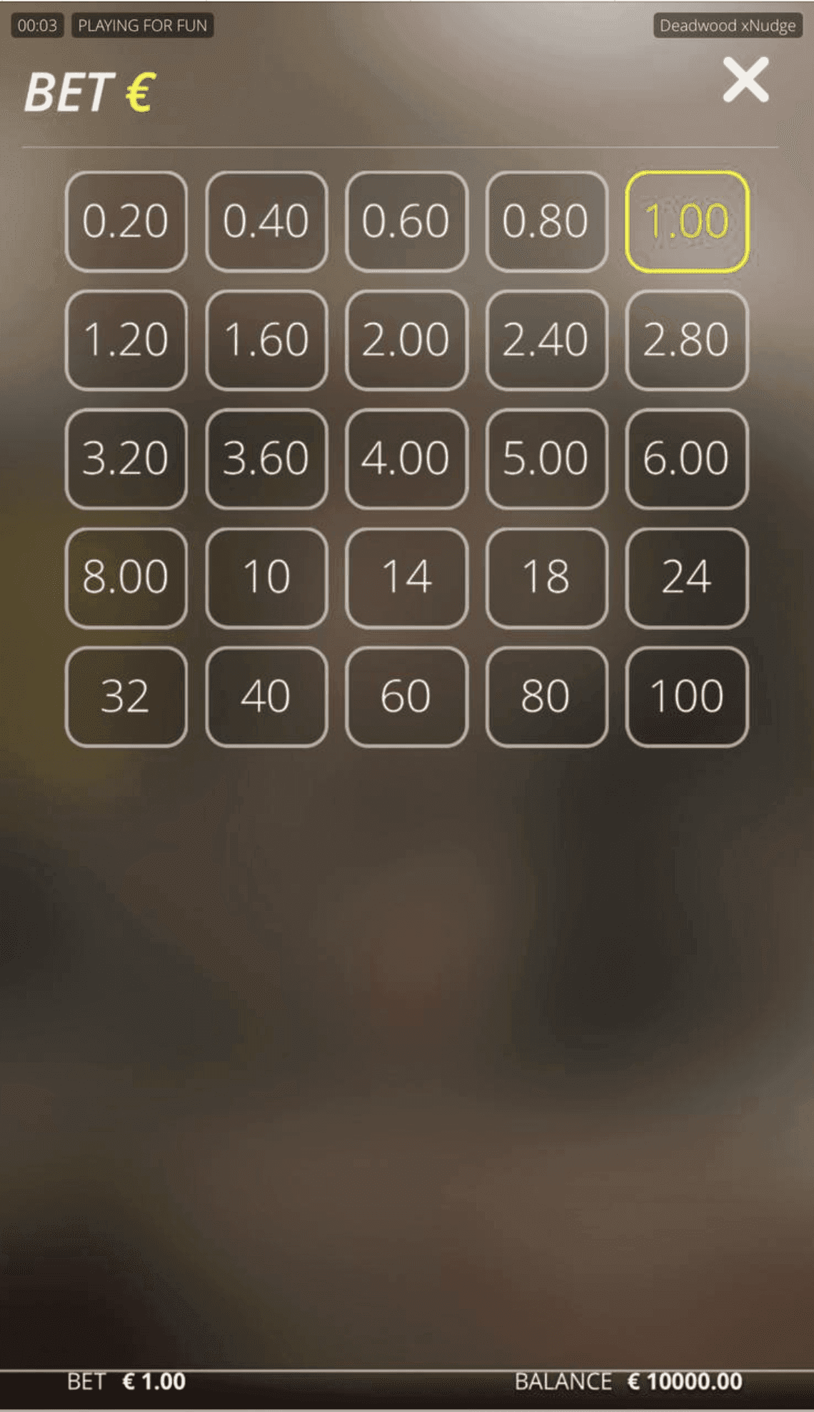 Betting Range deadwood