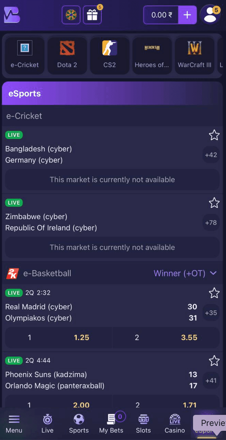 Betvibe Esports Betting Review 