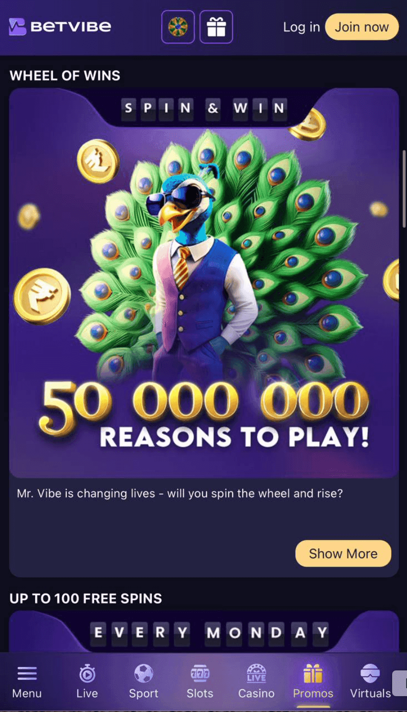Betvibe’s Wheel of Wins