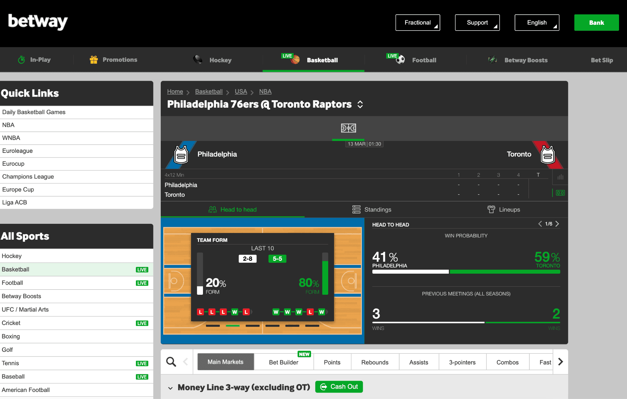 Betway Sports Betting Review 