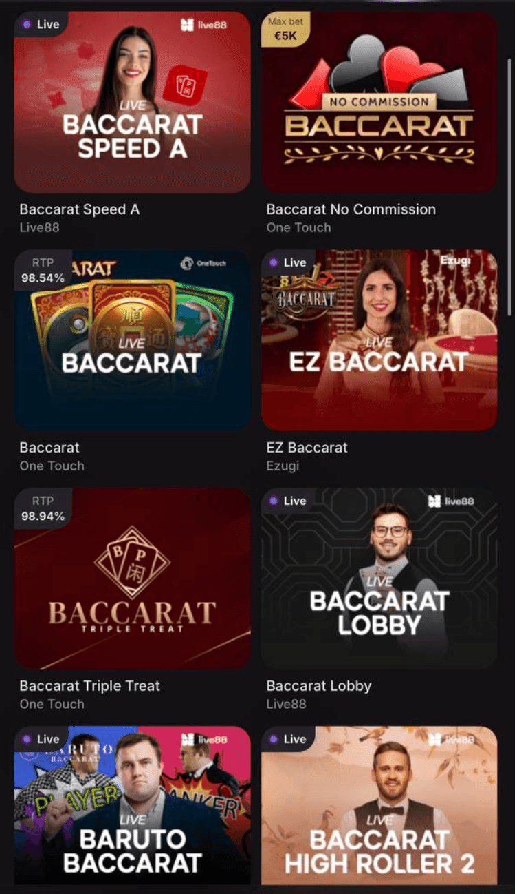 Blackjack, Roulette, Baccarat best crypto.png