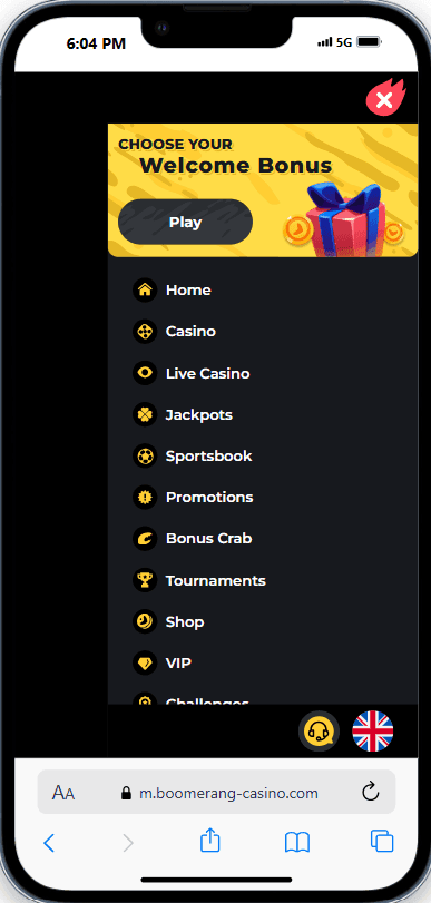 Boomerang Bet User Experience & Interface Design