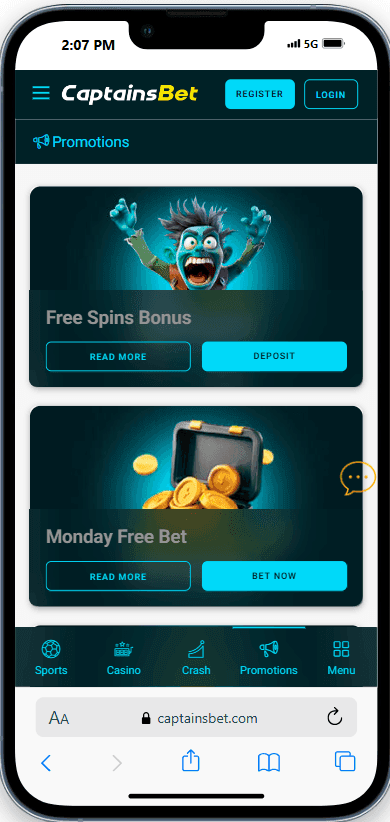 Captainsbet Bonuses & Promotions 