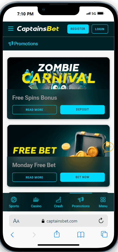 Captainsbet Promotional Offers 