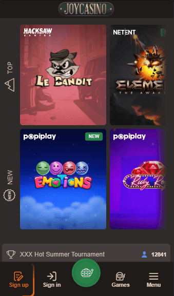 Casino Game Selection Joycasino