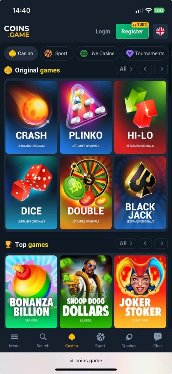 Coins Game Casino Review