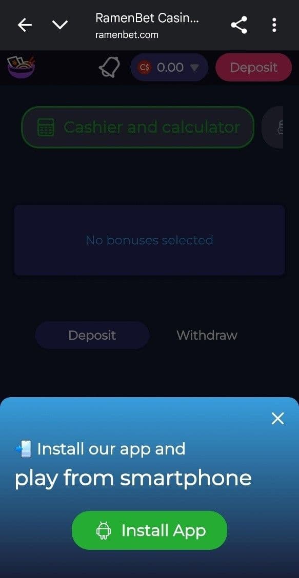 Complete the form Ramenbet