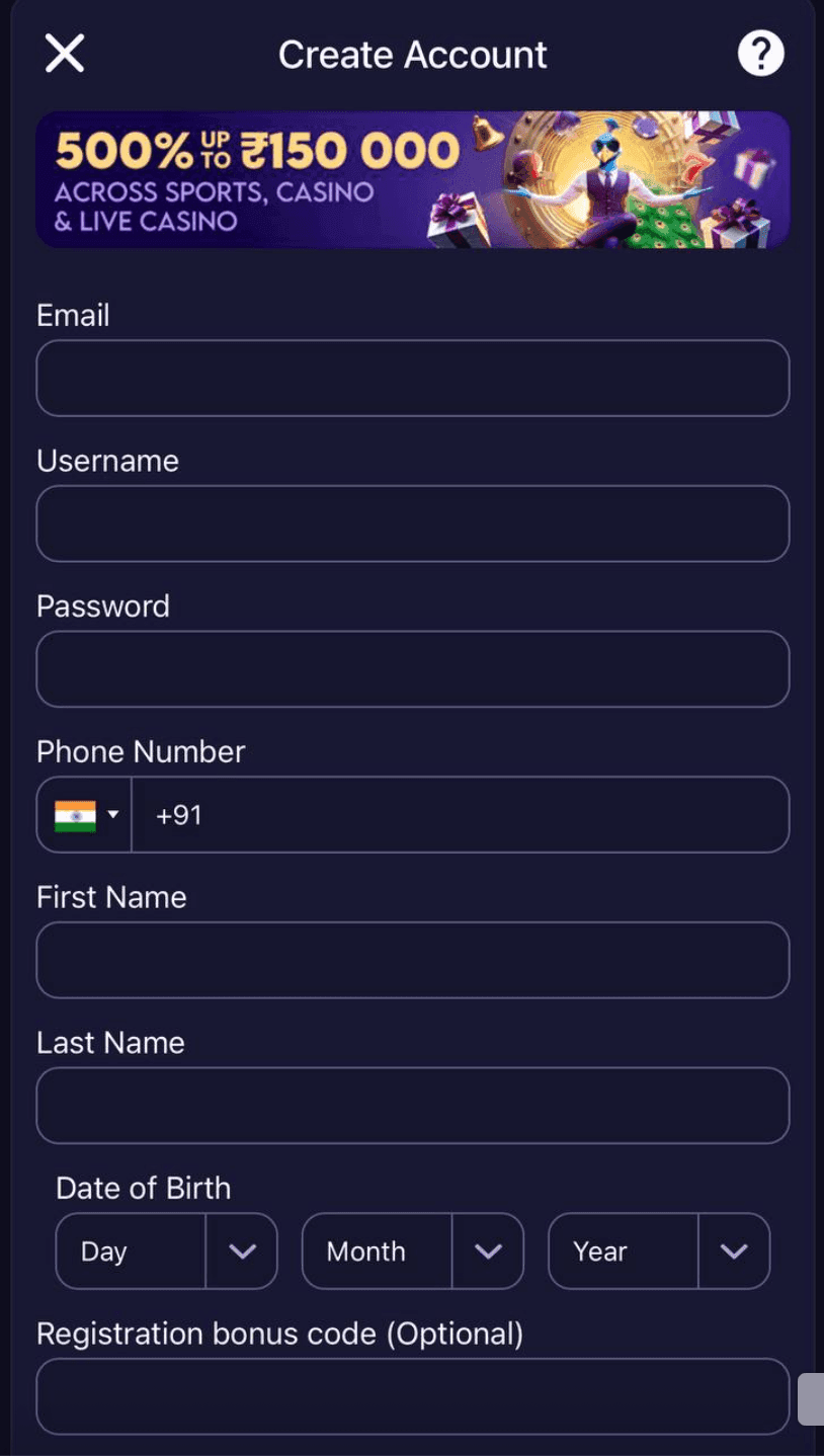 Create a unique username and a secure password 