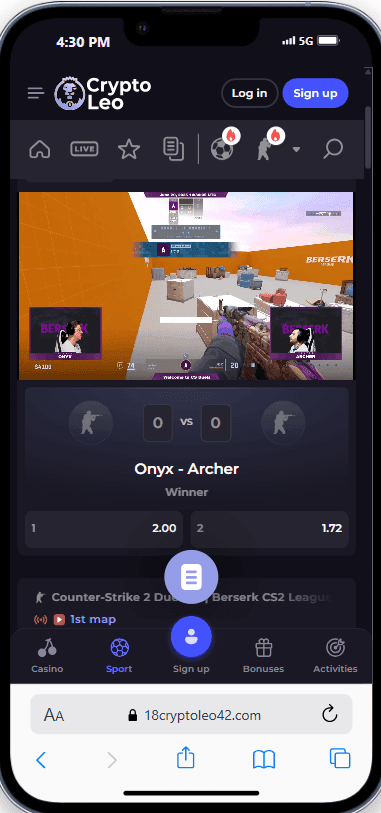 Cryptoleo Esports Betting Review 