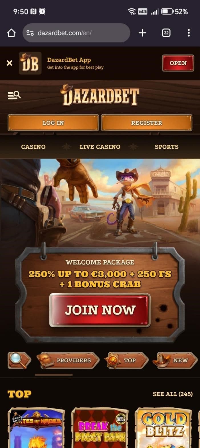 Dazard Bet User Experience 