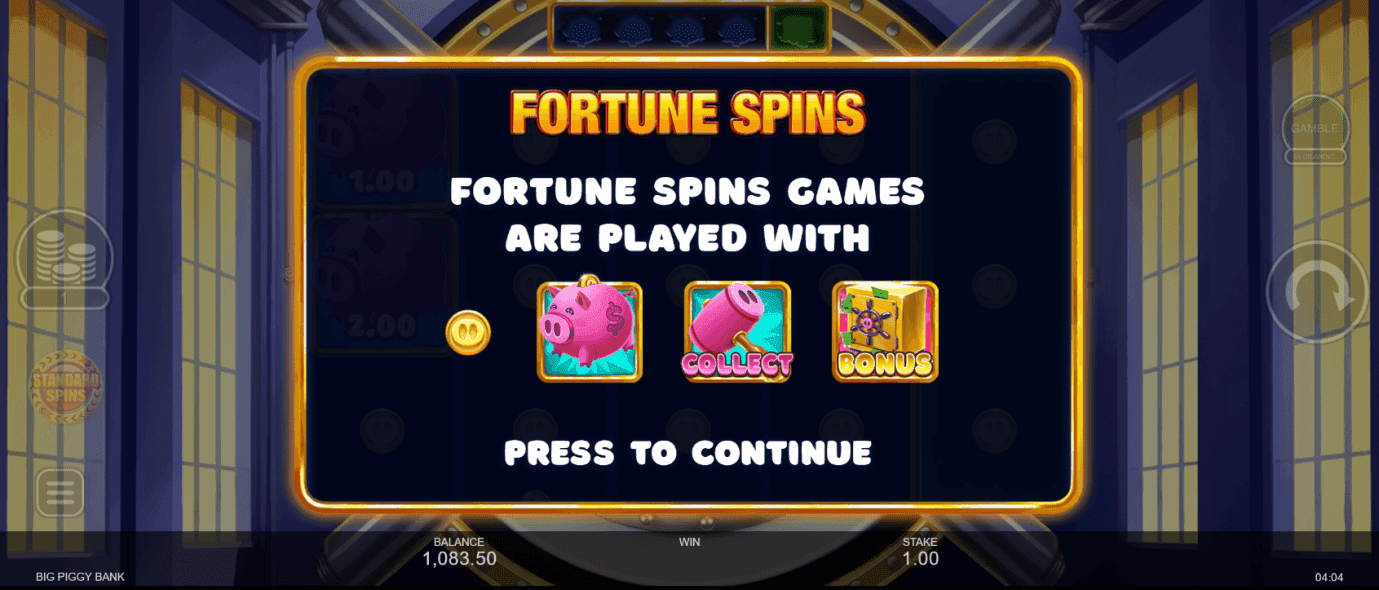 Decide if you want to use the Fortune Spins 