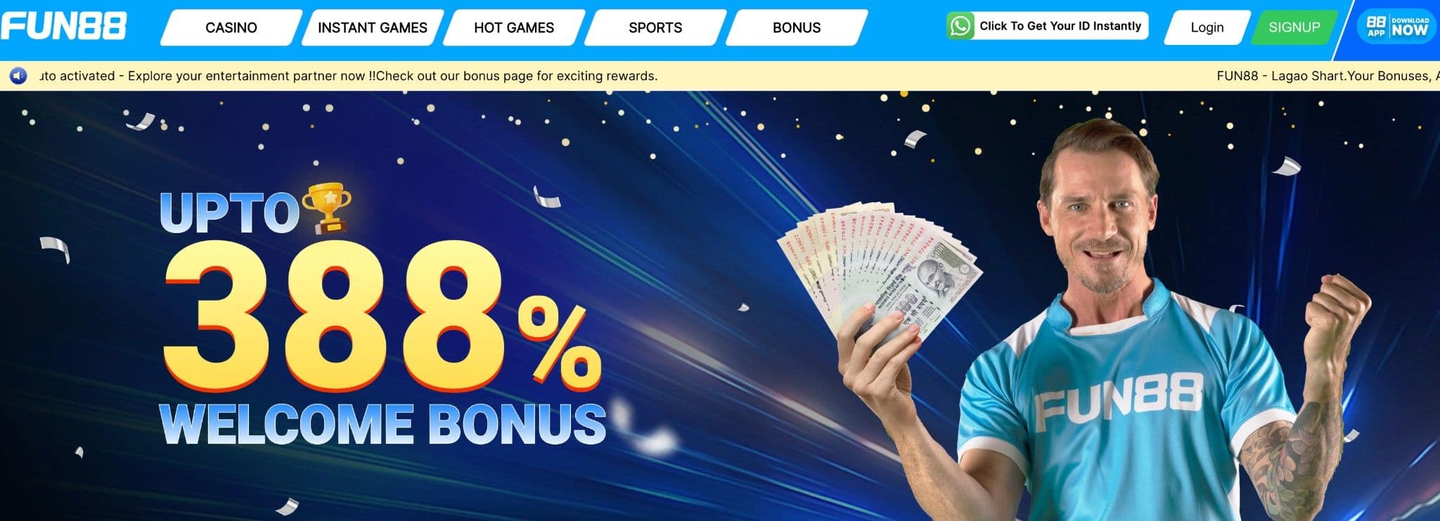 Fun88 Sports and Casino Welcome Bonus