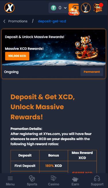 Does Xyes Have a Welcome Bonus.png