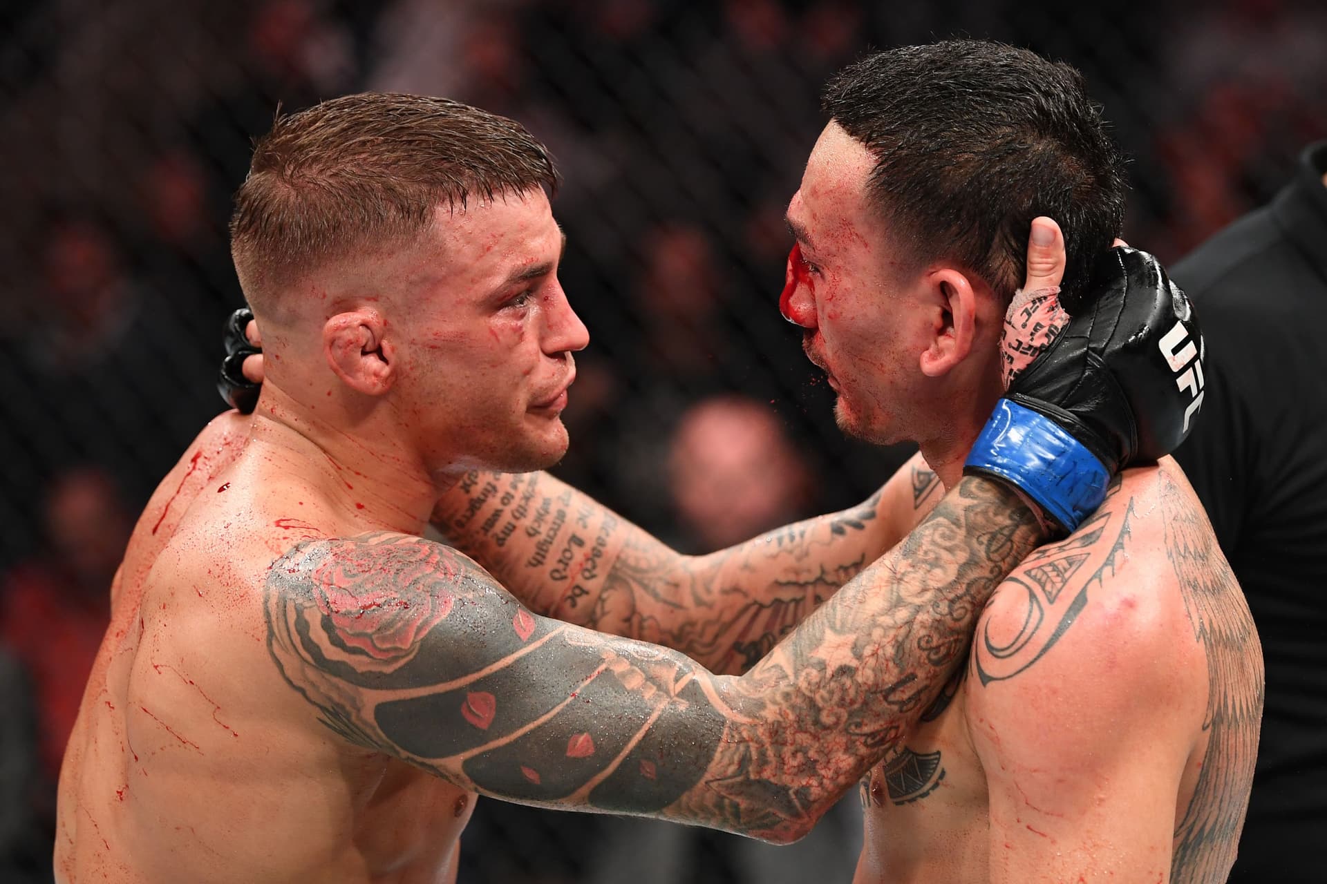 Dustin Poirier and Max Holloway