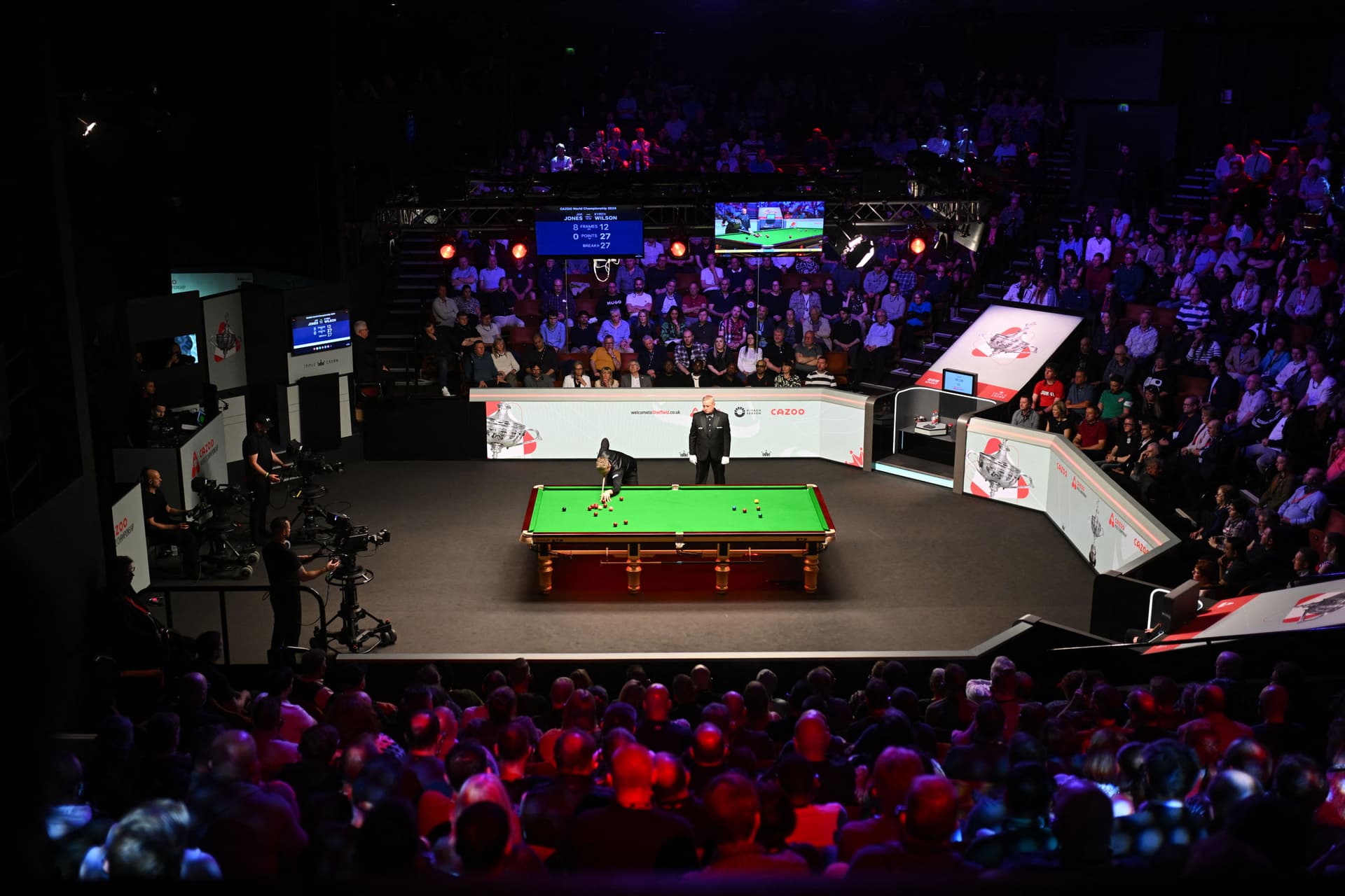 England's Kyren Wilson plays a shot 