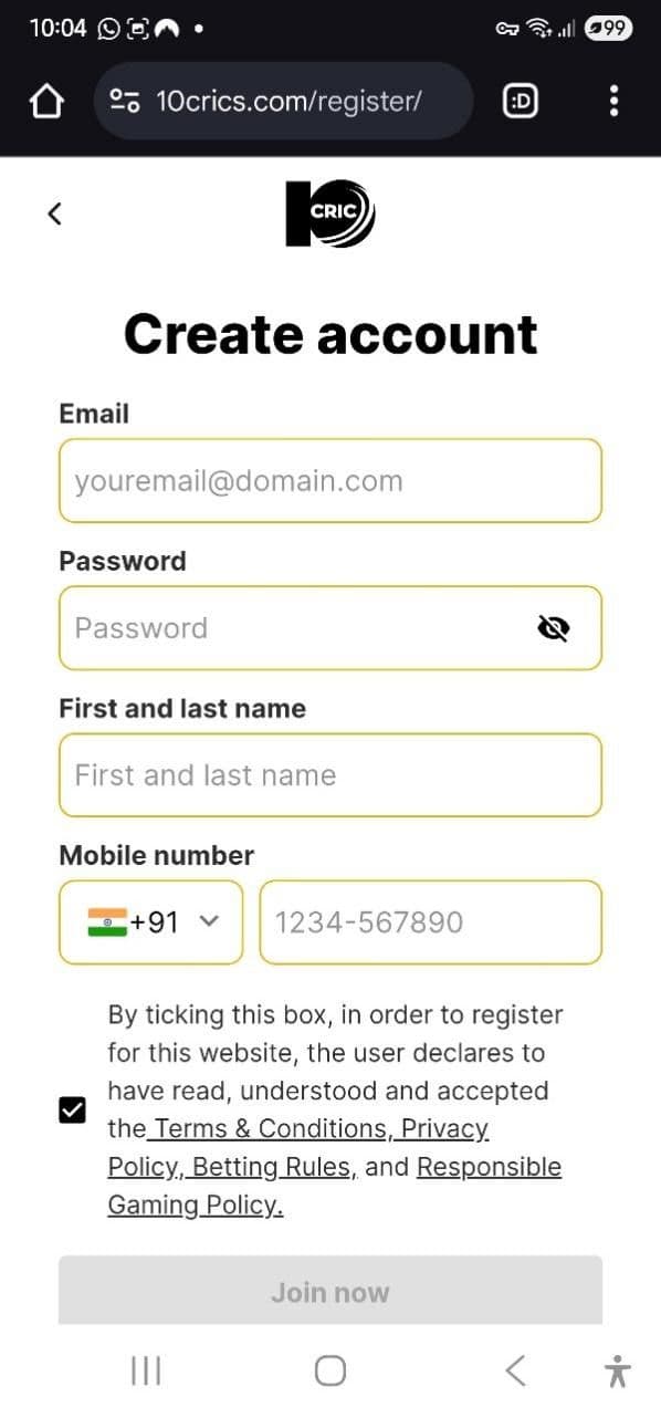 Enter your details