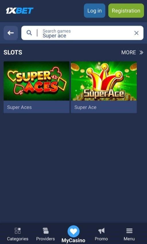 Find Super Ace in the casino’s slot lobby 