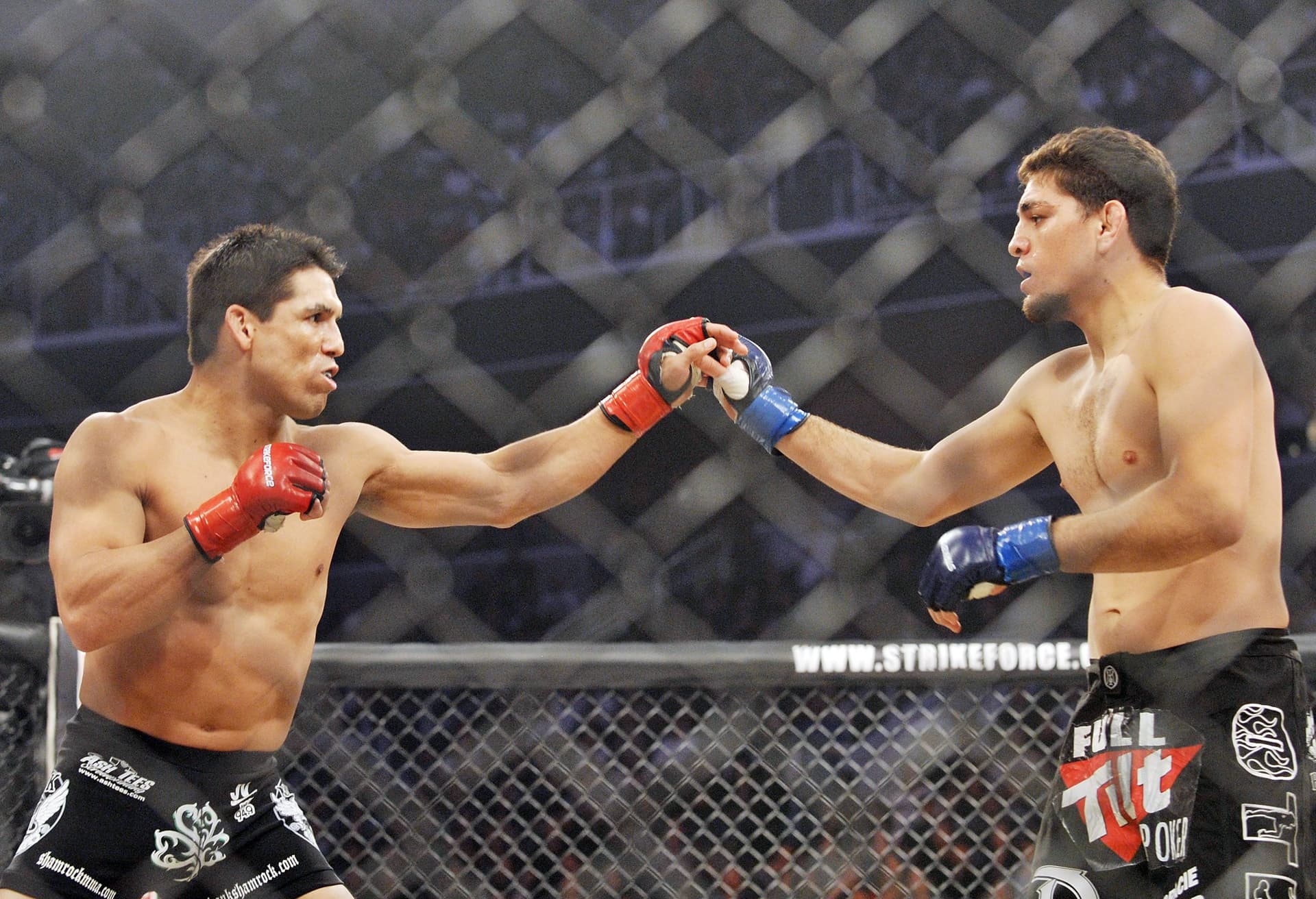 Frank Shamrock battles Nick Diaz