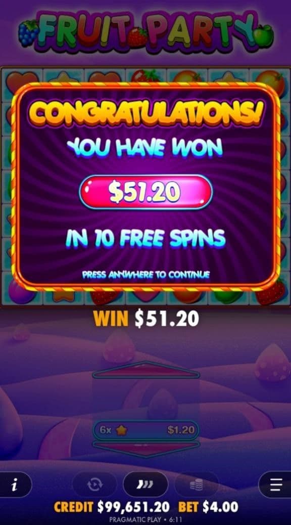 Free Spins fruit party