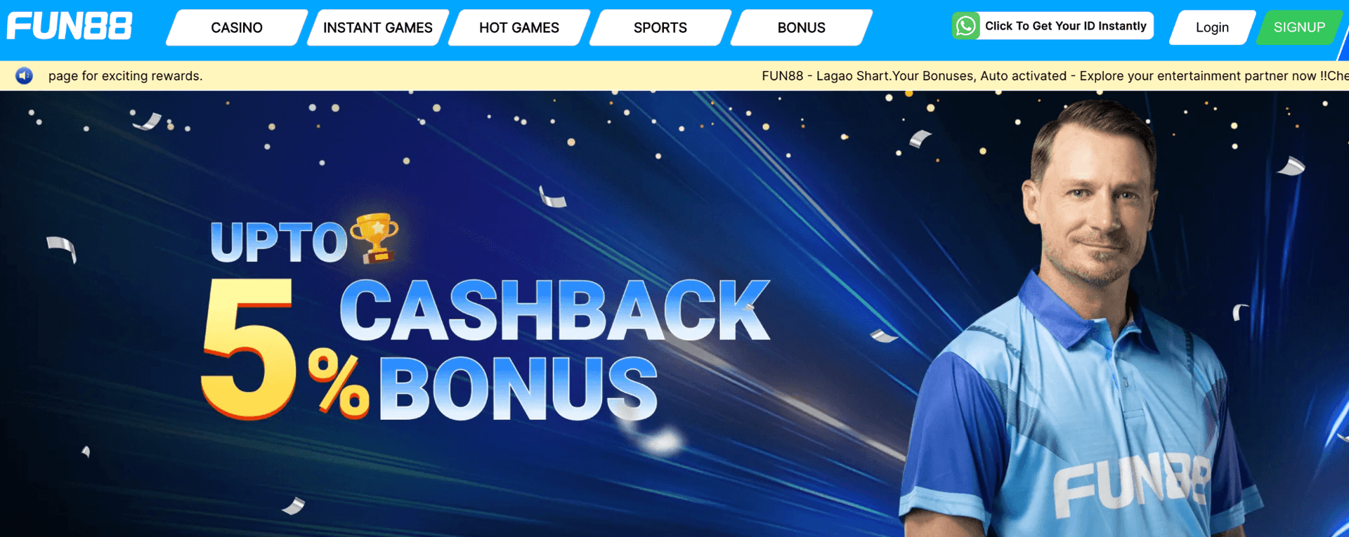 Fun88 Cashback Bonus