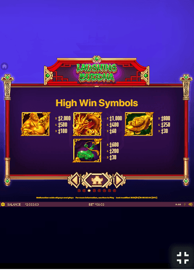 Game Symbols and Payouts Laughing Buddha