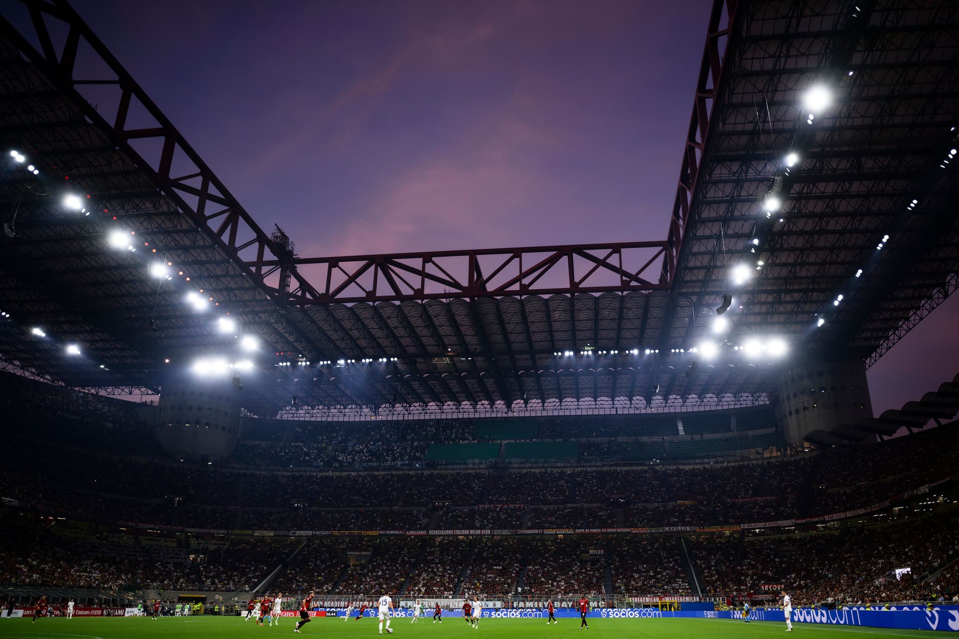 General view of Giuseppe Meazza stadium