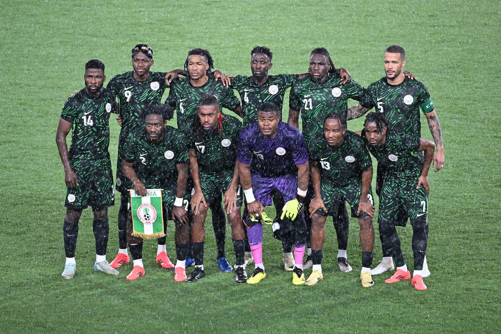 Nigeria's players pose for a team photograph ahead of the Morocco 2025 Africa Cup of Nations 