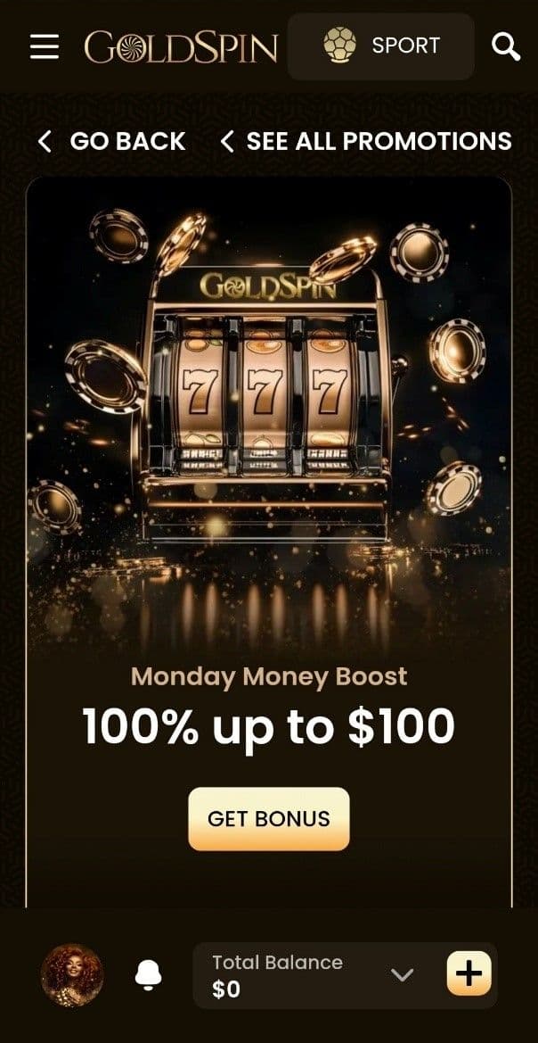 Goldspin Casino Promotions 