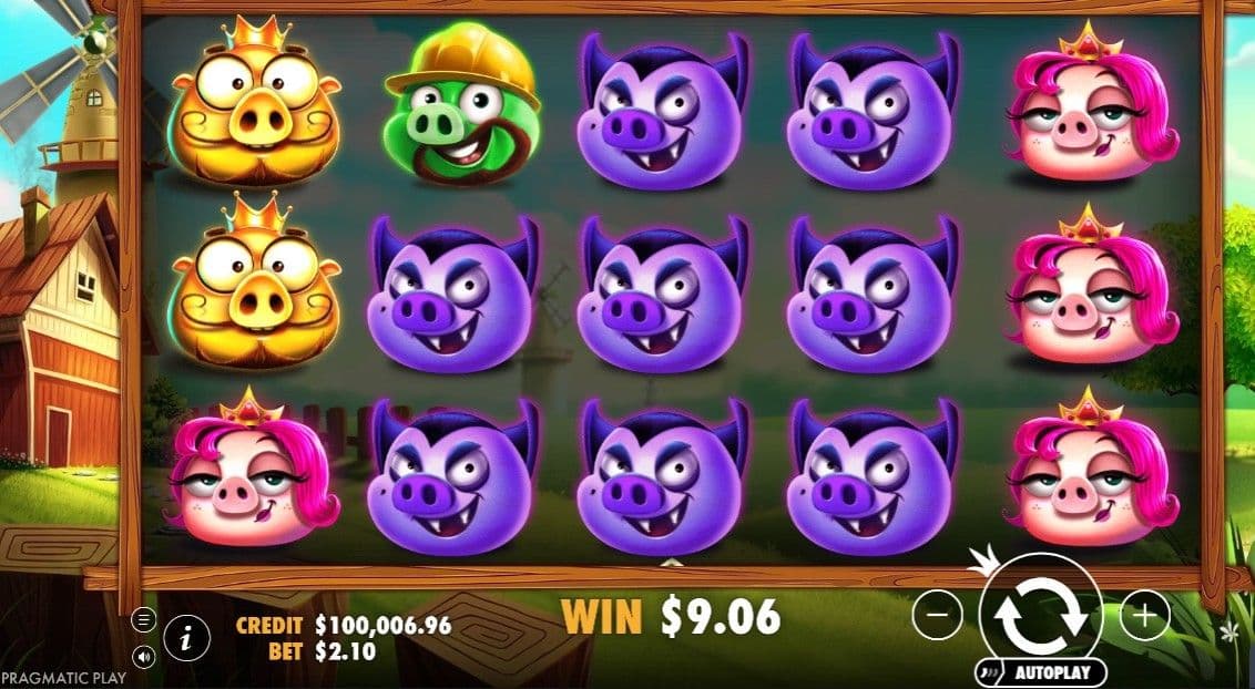 Hit the spin button and match 3 to 5 symbols 