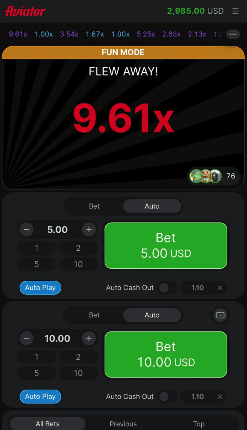 Play Aviator on Pin Up