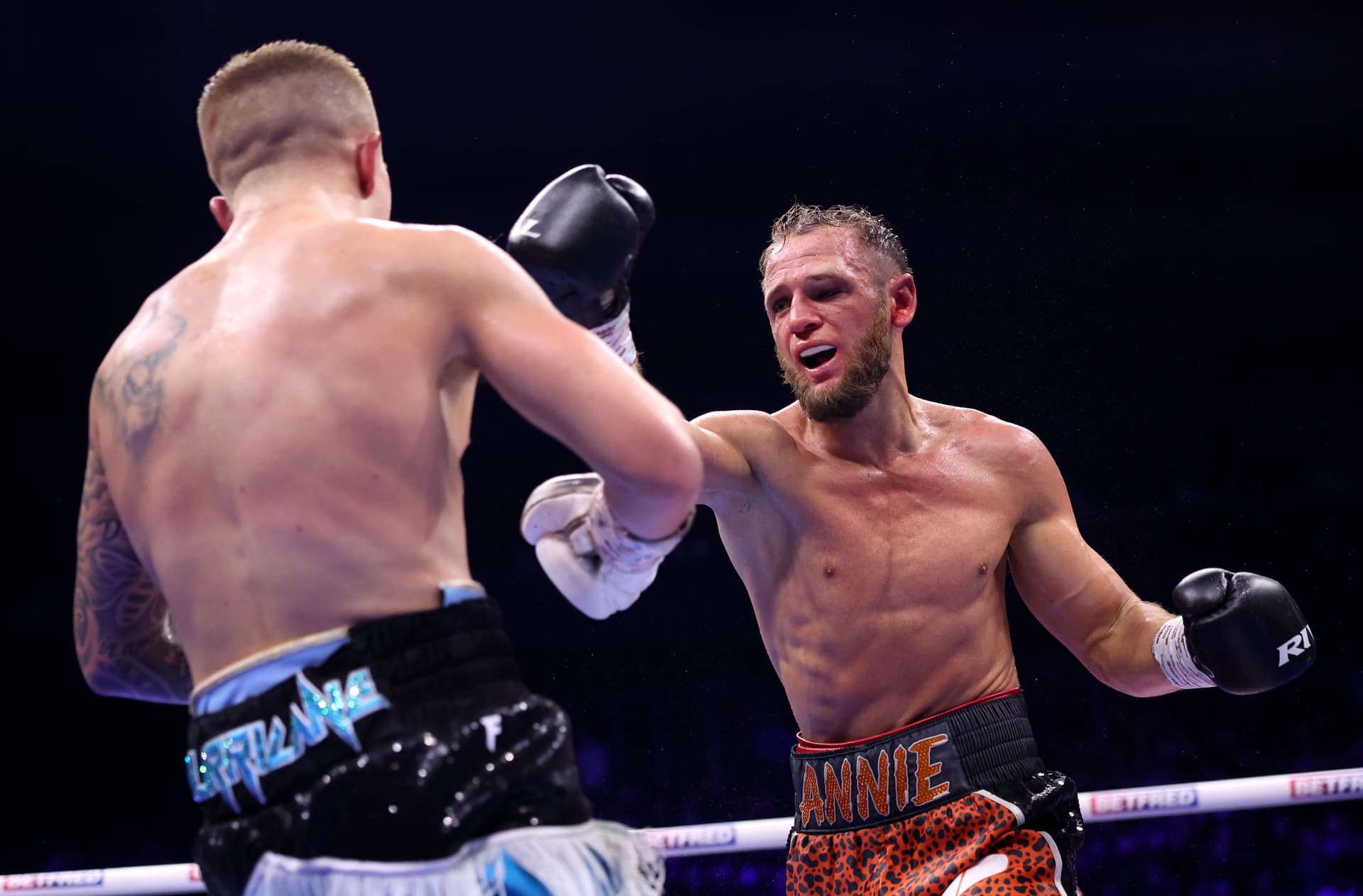 James Flint punches Campbell Hatton