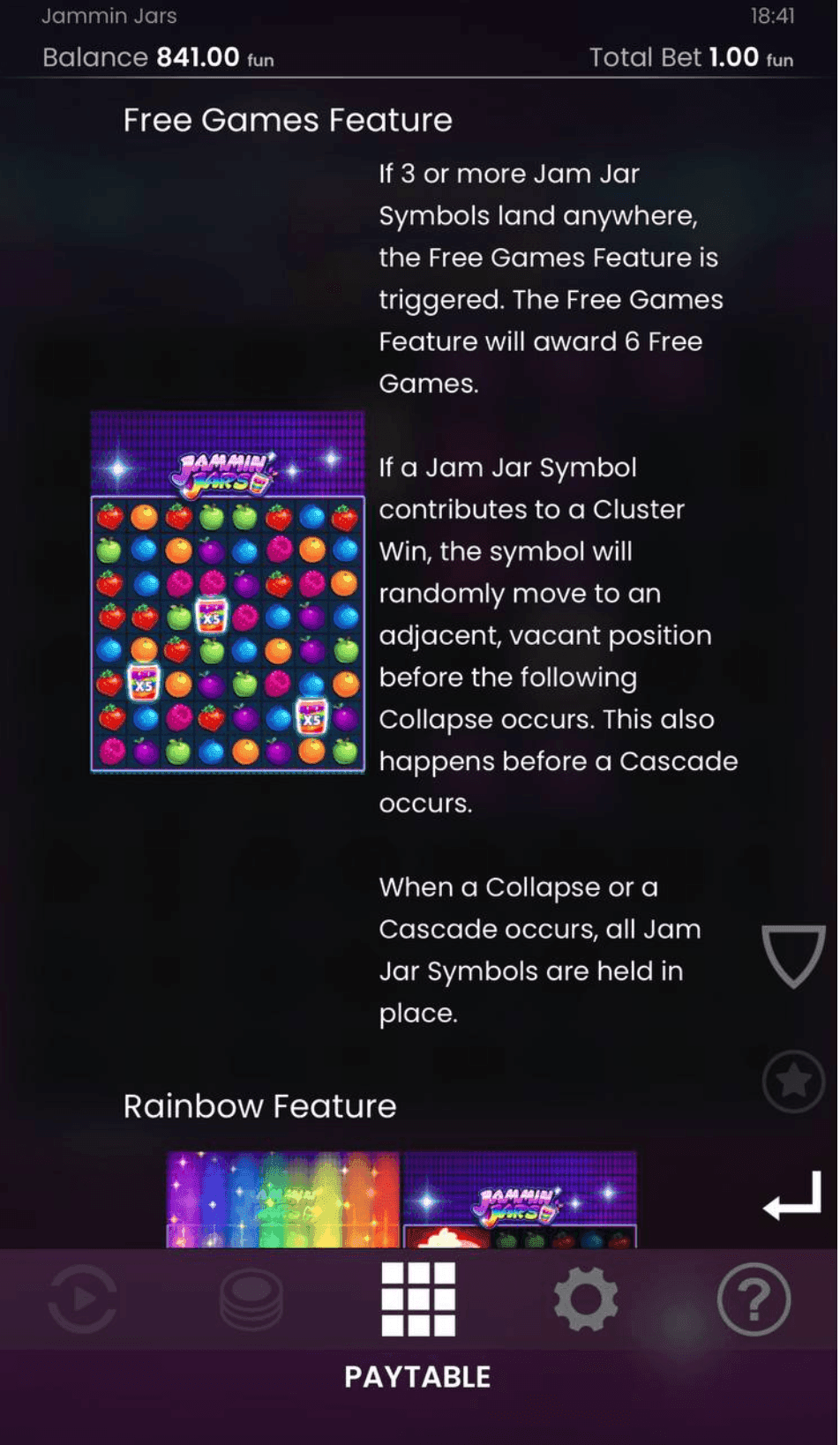 Jammin’ Jars Bonus and Key Features