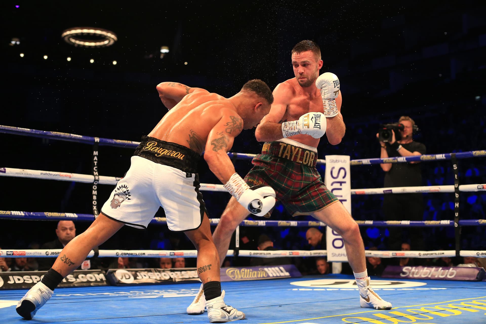 Josh Taylor in action against Regis Prograis