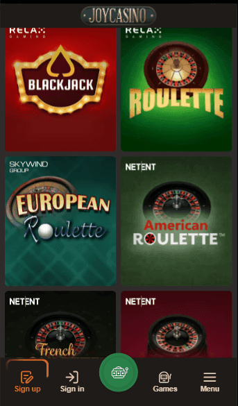 JoyCasino Poker 