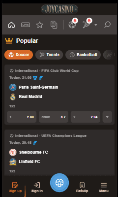 JoyCasino Registration  